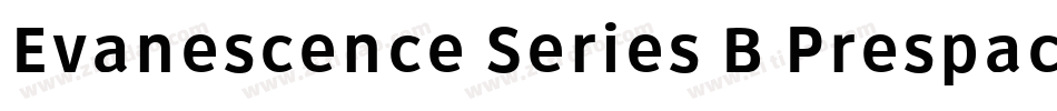 Evanescence Series B Prespaced字体转换